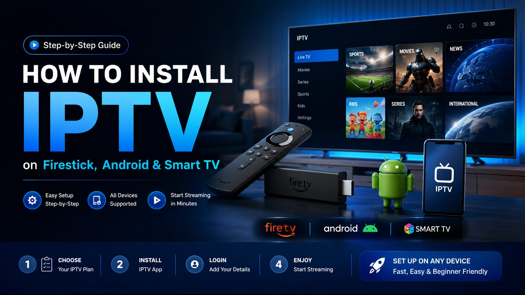 How to install IPTV on Firestick, Android and Smart TV